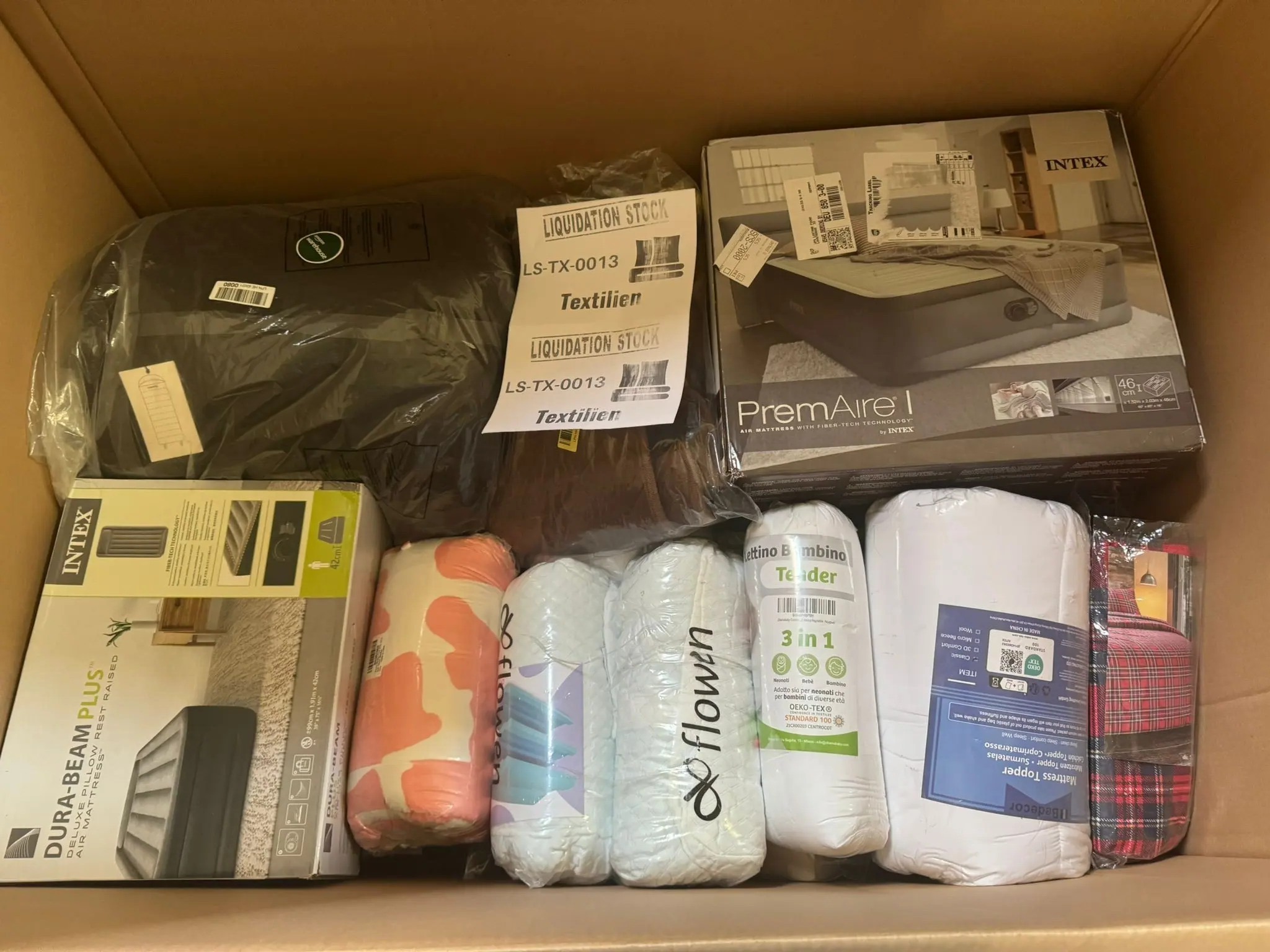 Intex Air Mattress, Mattress Toppers, Blankets and more