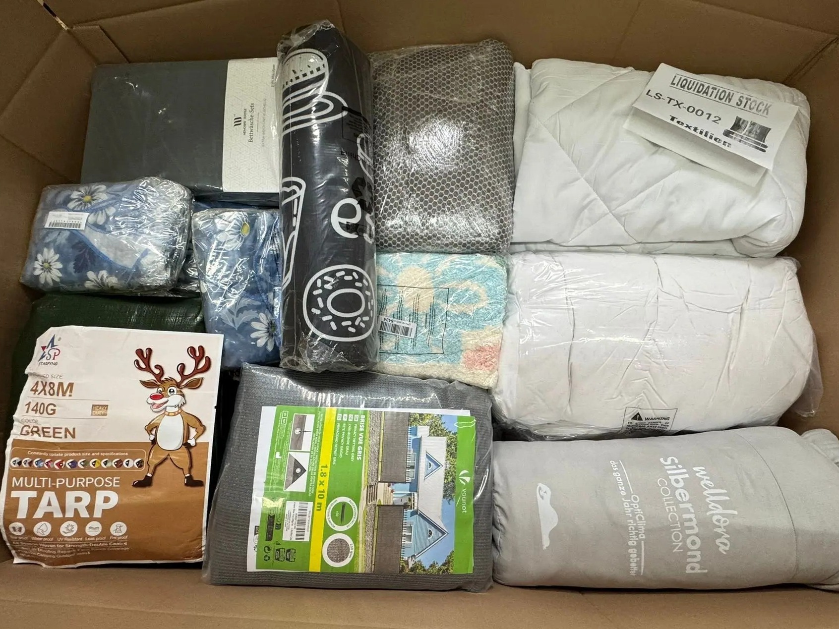 Tarp, Bedding Sets, Blanket, Towels and more