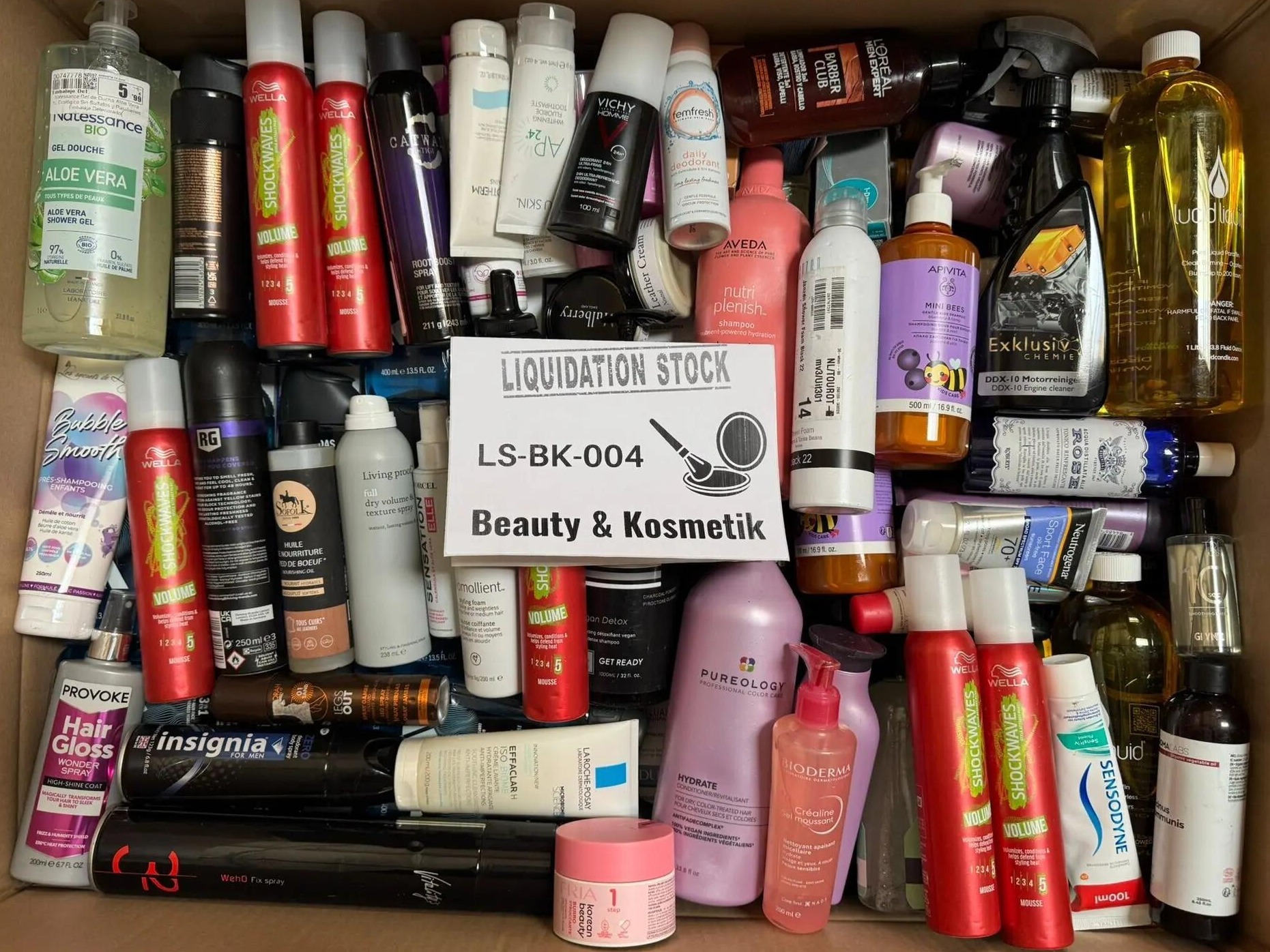 Sensodyne Toothpaste, Wella Shampoo, L