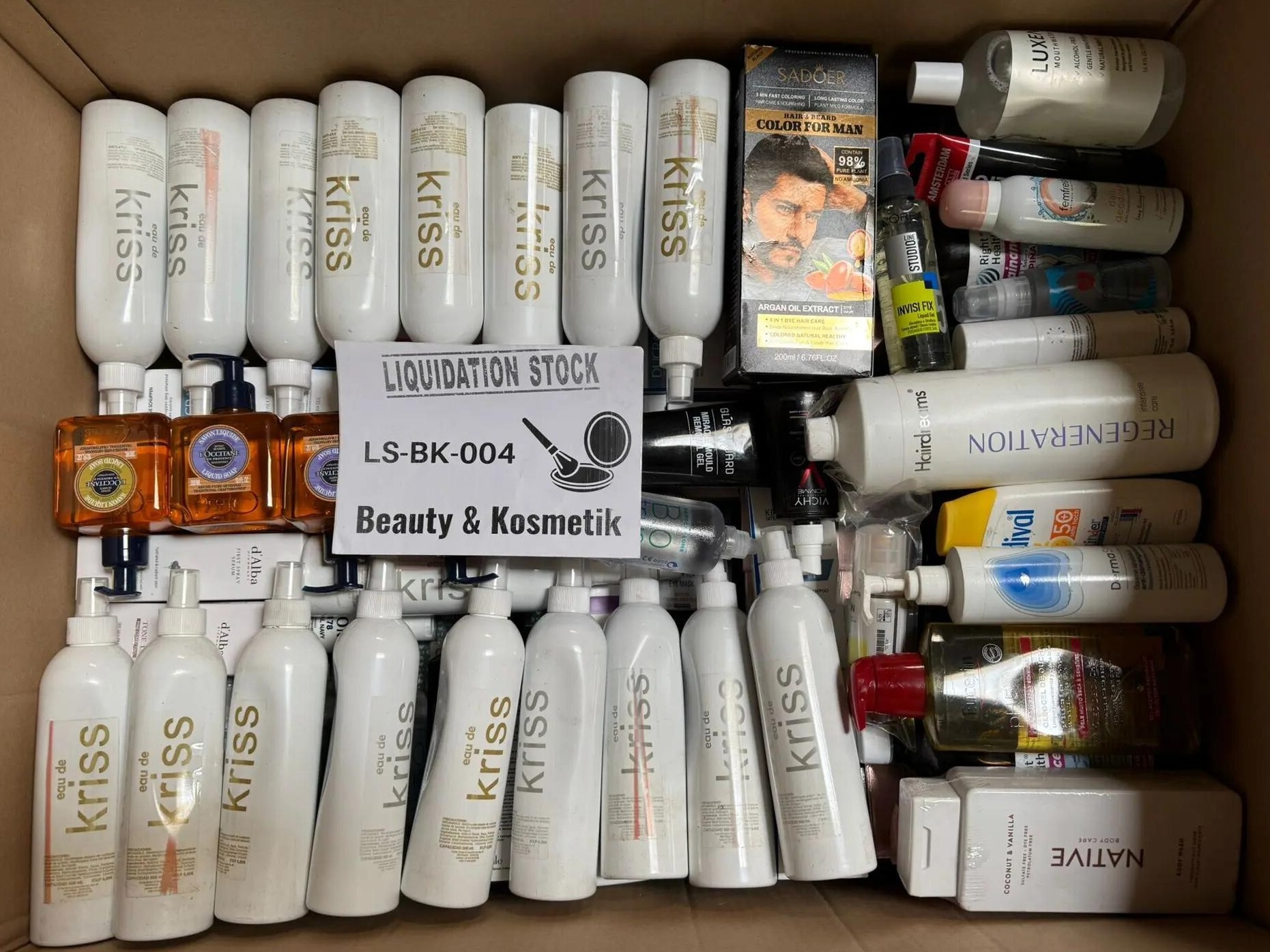 Kriss Lotion, Native Body Wash, Regeneration Shampoo, Vichy Cream, Lux Lotion, Nivea Deodorant, Sadoer Hair Dye, Garnier Micellar Water, Natura Siberica Soap and more