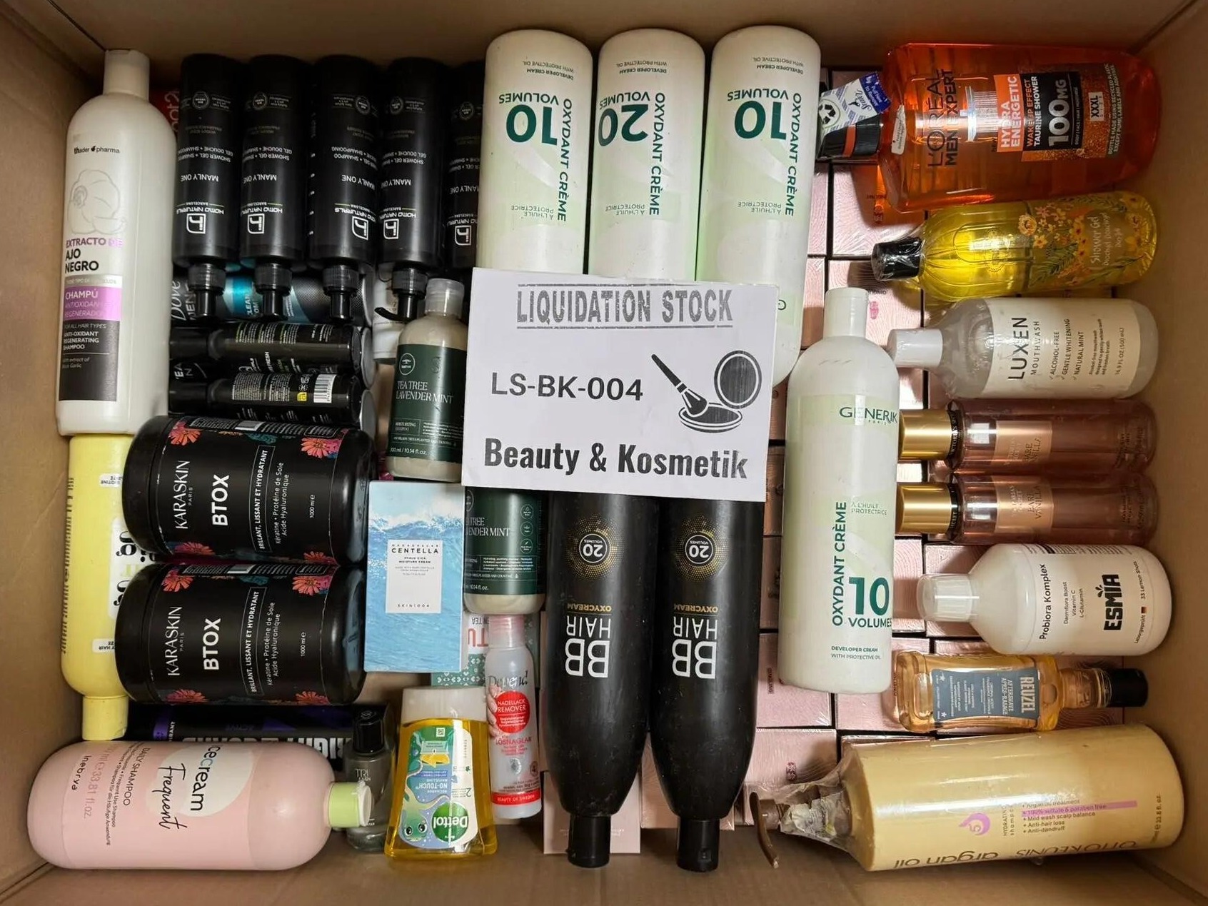 BB Hair Oxycream, Dettol Hand Sanitizer, Karaskin Btox, Esmin Shampoo, Luxen Shampoo, Oxidant Crème, Hair Sprays, Shampoos and more