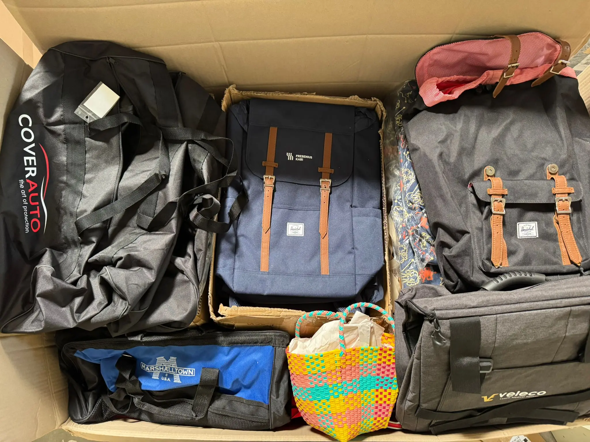 Cover Auto Bag, Marshalltown Bag, Herschel Backpack, Veleco Bag and more